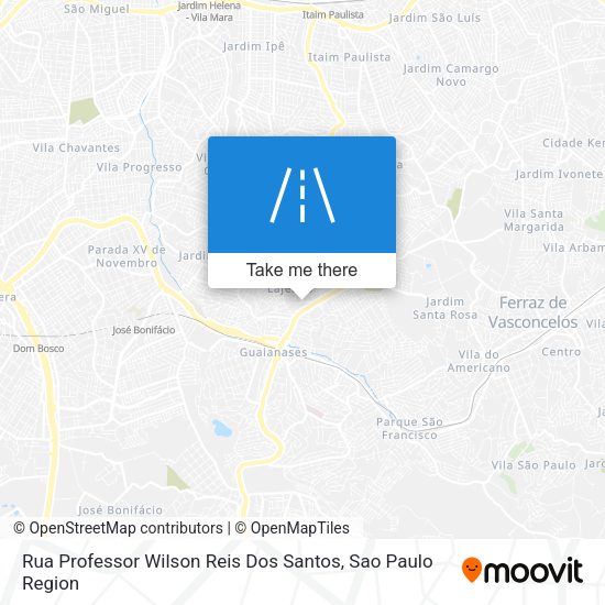 Rua Professor Wilson Reis Dos Santos map
