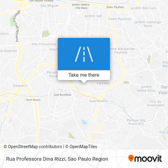 Rua Professora Dina Rizzi map