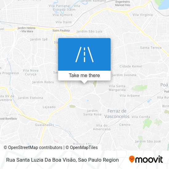 Rua Santa Luzia Da Boa Visão map