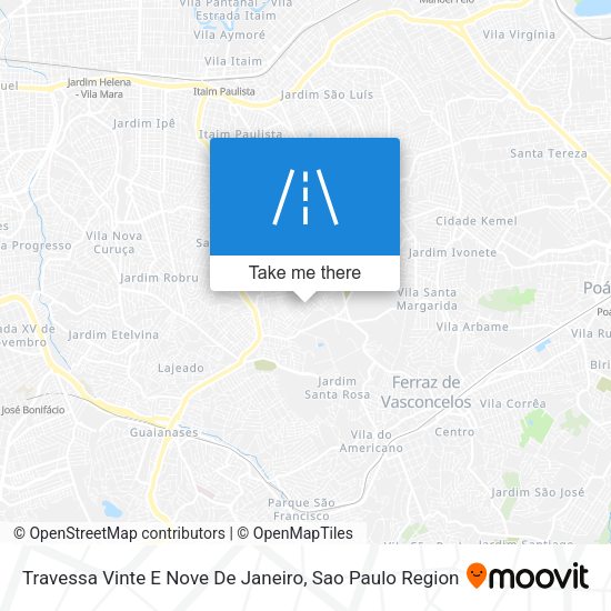 Travessa Vinte E Nove De Janeiro map