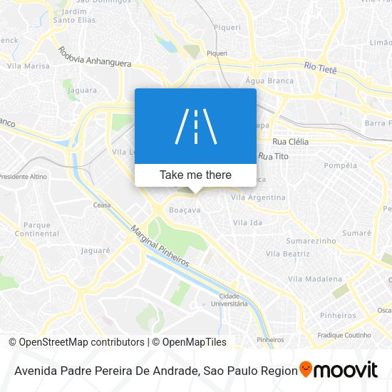 Avenida Padre Pereira De Andrade map
