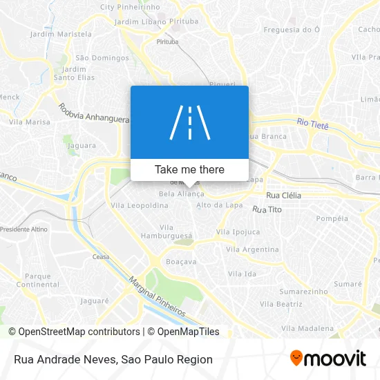 Rua Andrade Neves map
