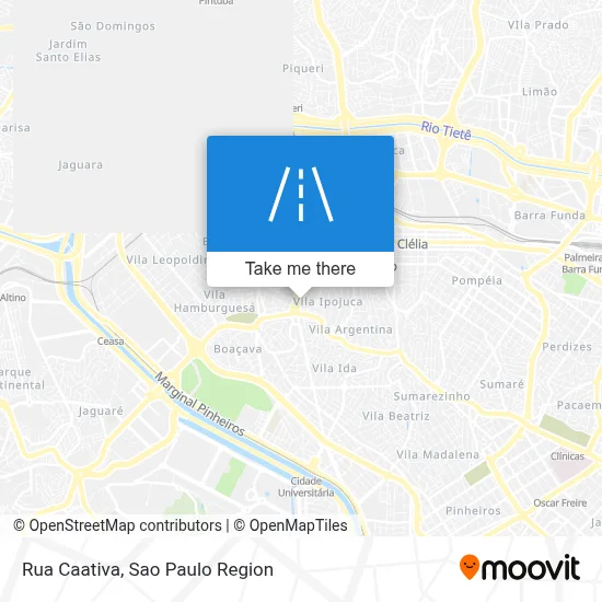 Rua Caativa map