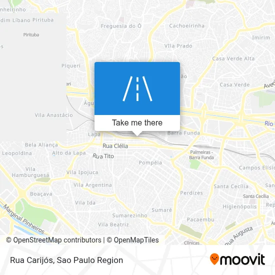 Rua Carijós map