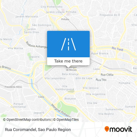 Rua Coromandel map