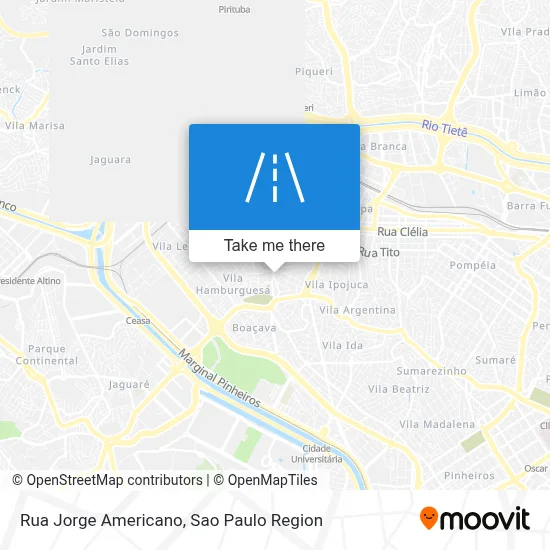Rua Jorge Americano map