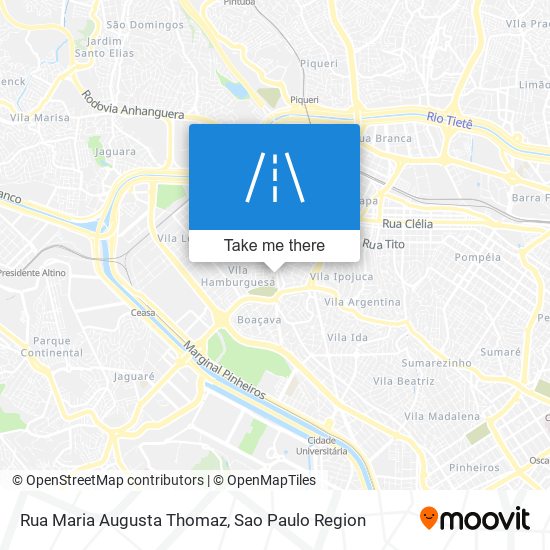 Rua Maria Augusta Thomaz map