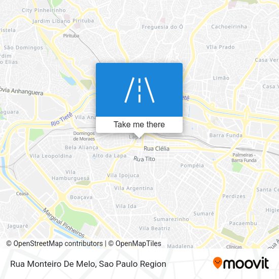 Rua Monteiro De Melo map