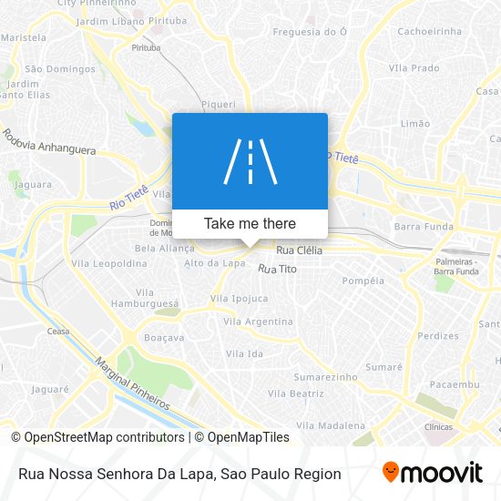 Rua Nossa Senhora Da Lapa map