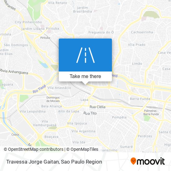 Mapa Travessa Jorge Gaitan