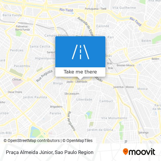 Mapa Praça Almeida Júnior