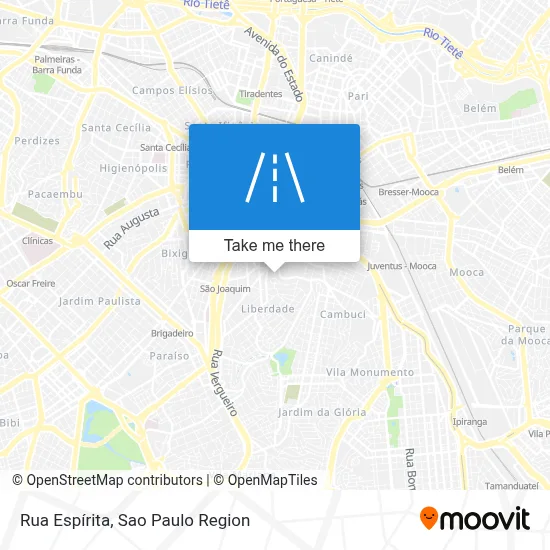 Rua Espírita map