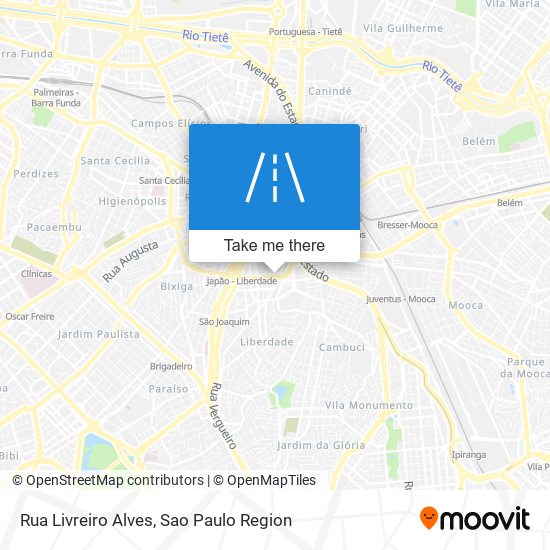 Mapa Rua Livreiro Alves