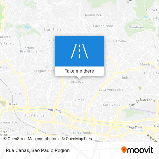 Rua Canas map