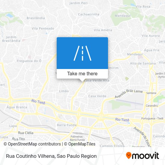 Rua Coutinho Vilhena map