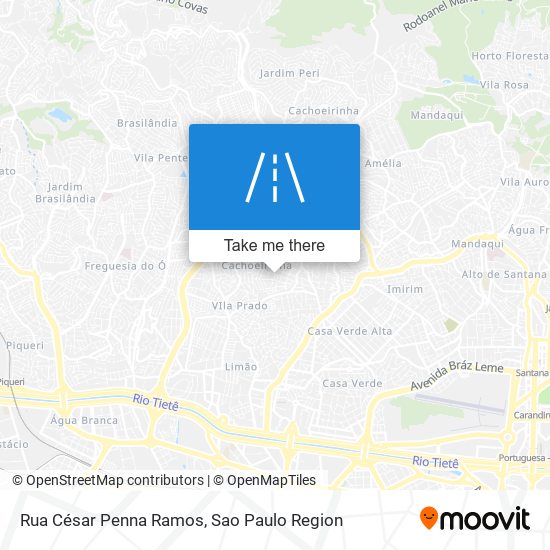 Mapa Rua César Penna Ramos