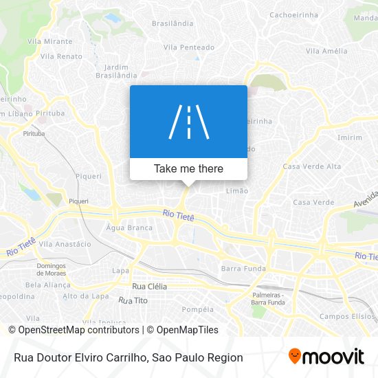 Rua Doutor Elviro Carrilho map