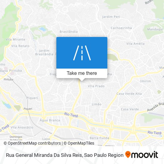Rua General Miranda Da Silva Reis map