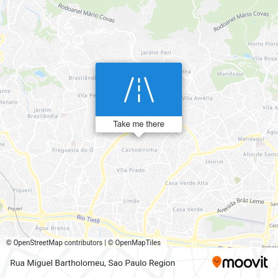 Rua Miguel Bartholomeu map