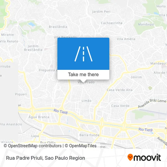 Rua Padre Priuli map