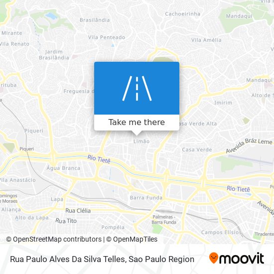 Rua Paulo Alves Da Silva Telles map