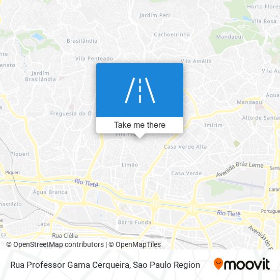 Mapa Rua Professor Gama Cerqueira