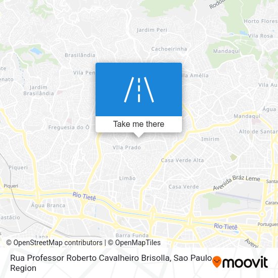 Rua Professor Roberto Cavalheiro Brisolla map