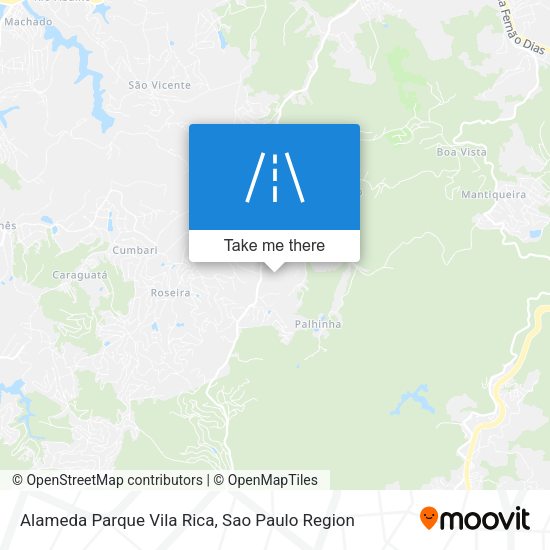 Alameda Parque Vila Rica map