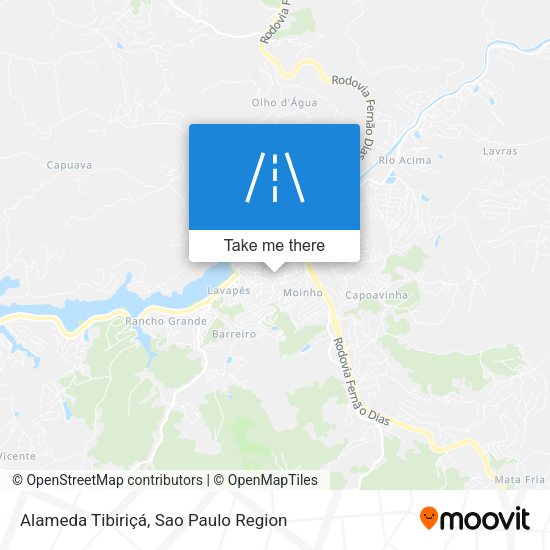 Alameda Tibiriçá map