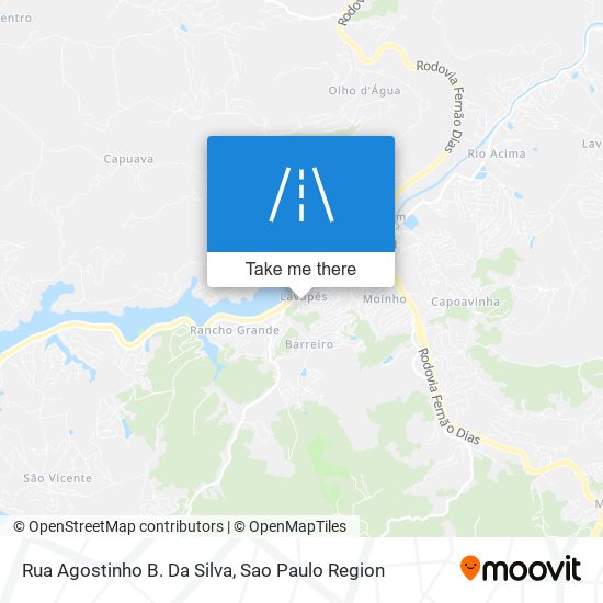 Rua Agostinho B. Da Silva map