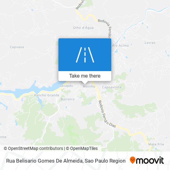 Rua Belisario Gomes De Almeida map