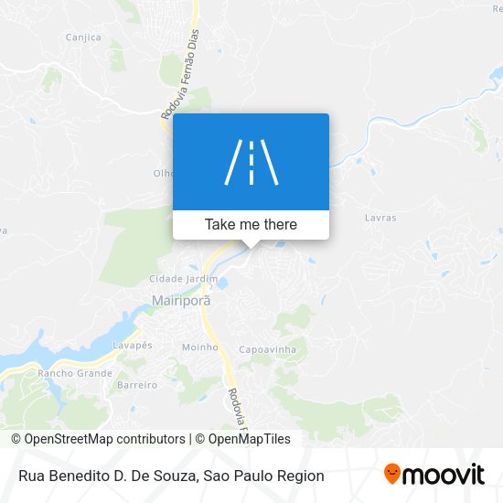 Rua Benedito D. De Souza map