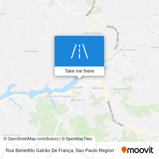 Rua Benedito Galrão De França map