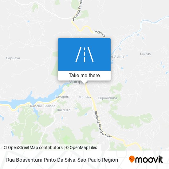 Mapa Rua Boaventura Pinto Da Silva