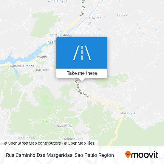 Rua Caminho Das Margaridas map