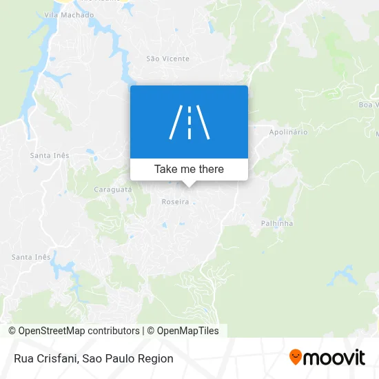 Rua Crisfani map