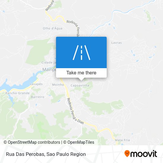 Rua Das Perobas map