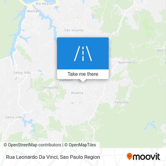 Rua Leonardo Da Vinci map