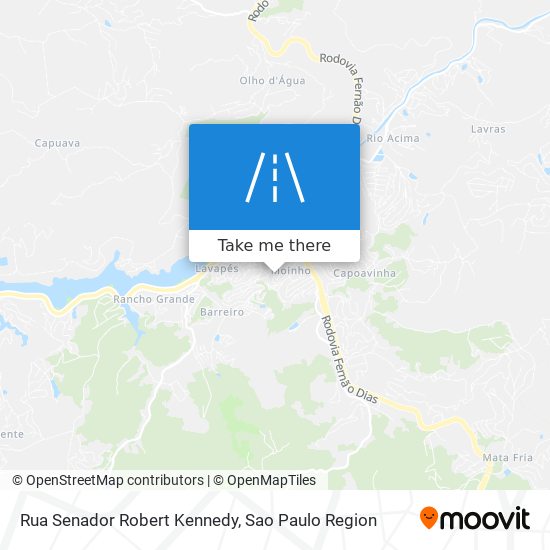 Rua Senador Robert Kennedy map