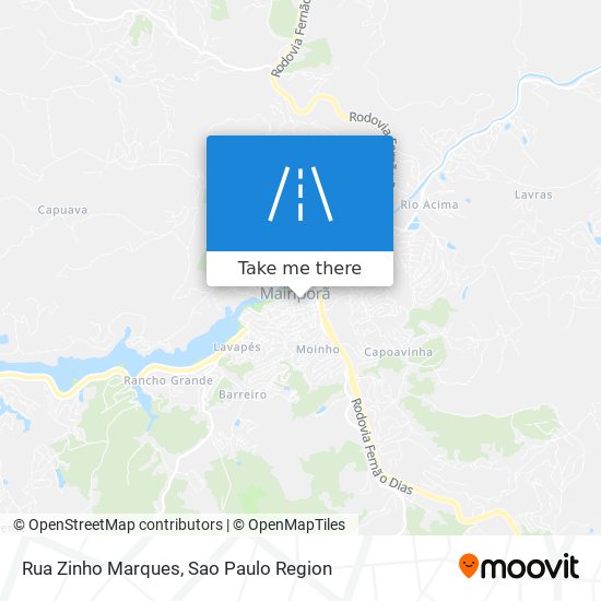 Mapa Rua Zinho Marques