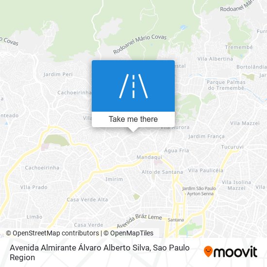 Mapa Avenida Almirante Álvaro Alberto Silva