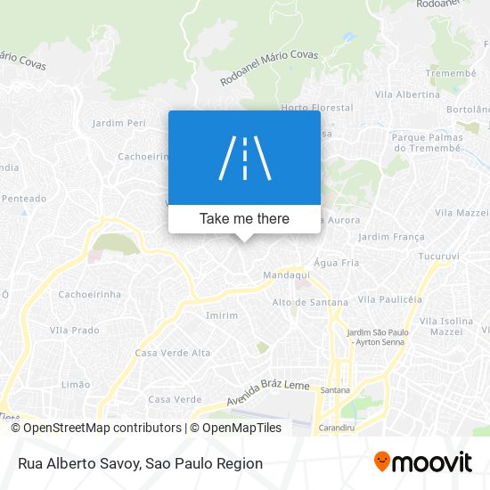 Mapa Rua Alberto Savoy