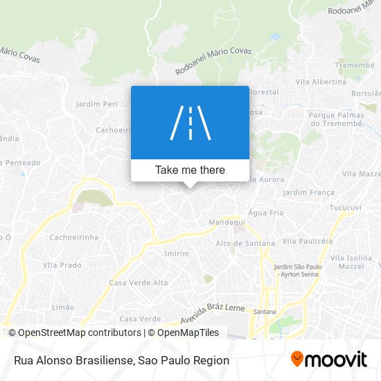 Mapa Rua Alonso Brasiliense