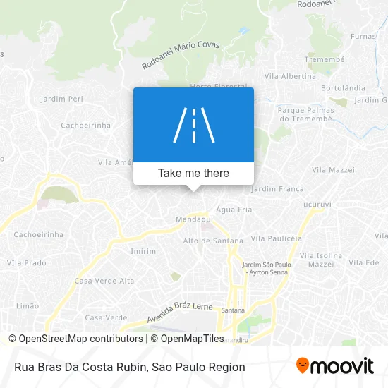 Rua Bras Da Costa Rubin map