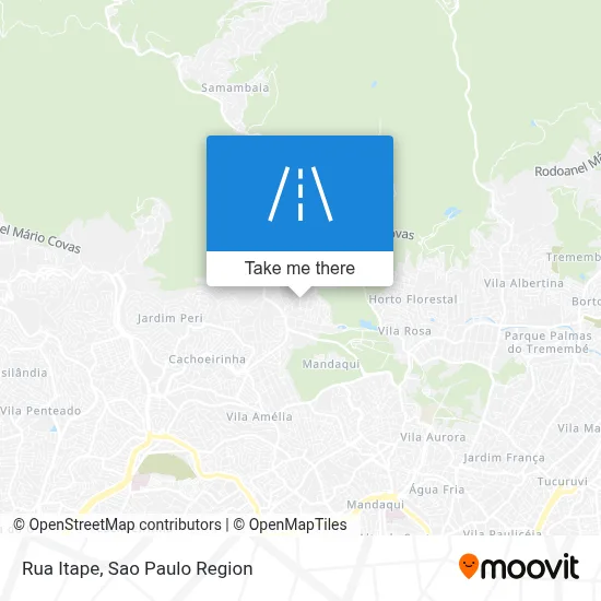 Rua Itape map