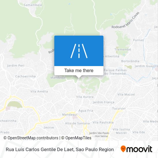 Rua Luís Carlos Gentile De Laet map