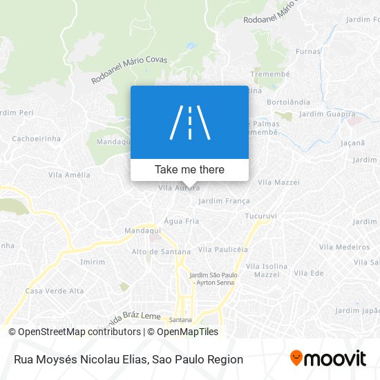 Mapa Rua Moysés Nicolau Elias