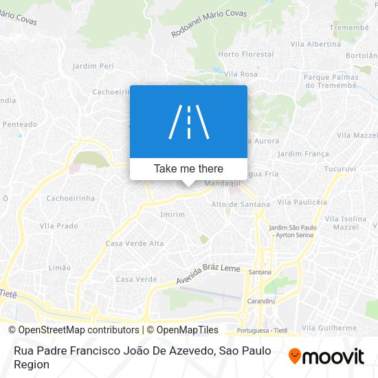 Rua Padre Francisco João De Azevedo map