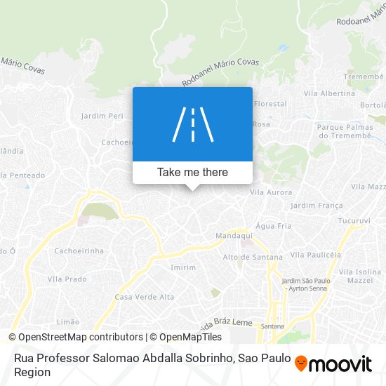 Rua Professor Salomao Abdalla Sobrinho map