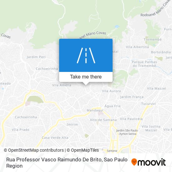 Mapa Rua Professor Vasco Raimundo De Brito